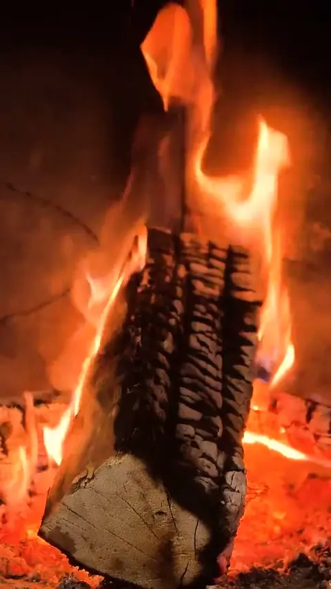Fire backdrop