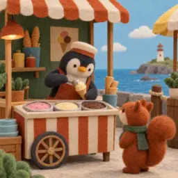 penguin ice cream