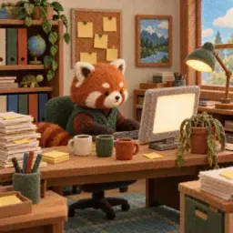 red panda office