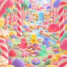 candy cane forest