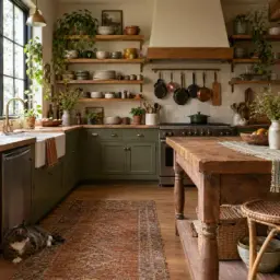 open shelves