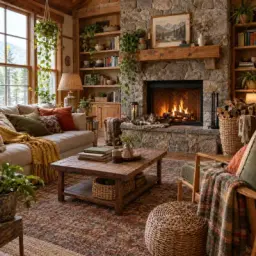 cabin hearth
