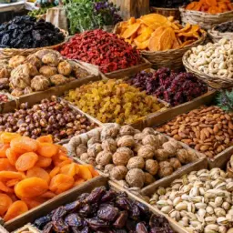 nuts and fruit