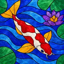 glass koi