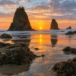 sea stacks